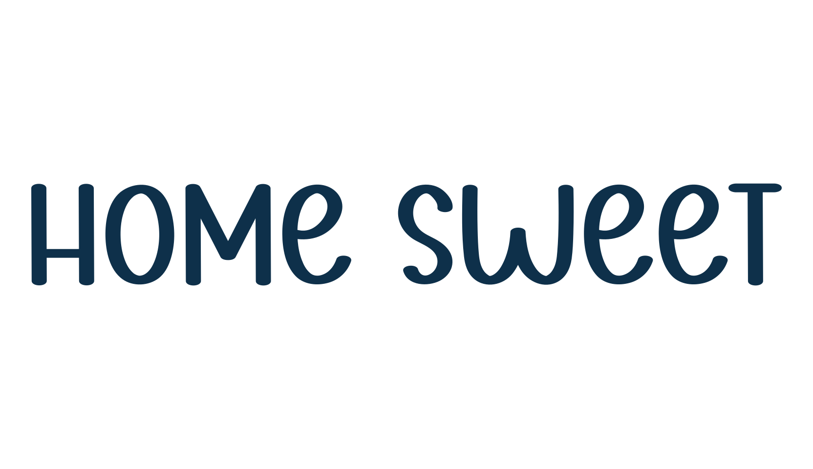 Home Sweet, display market font preview