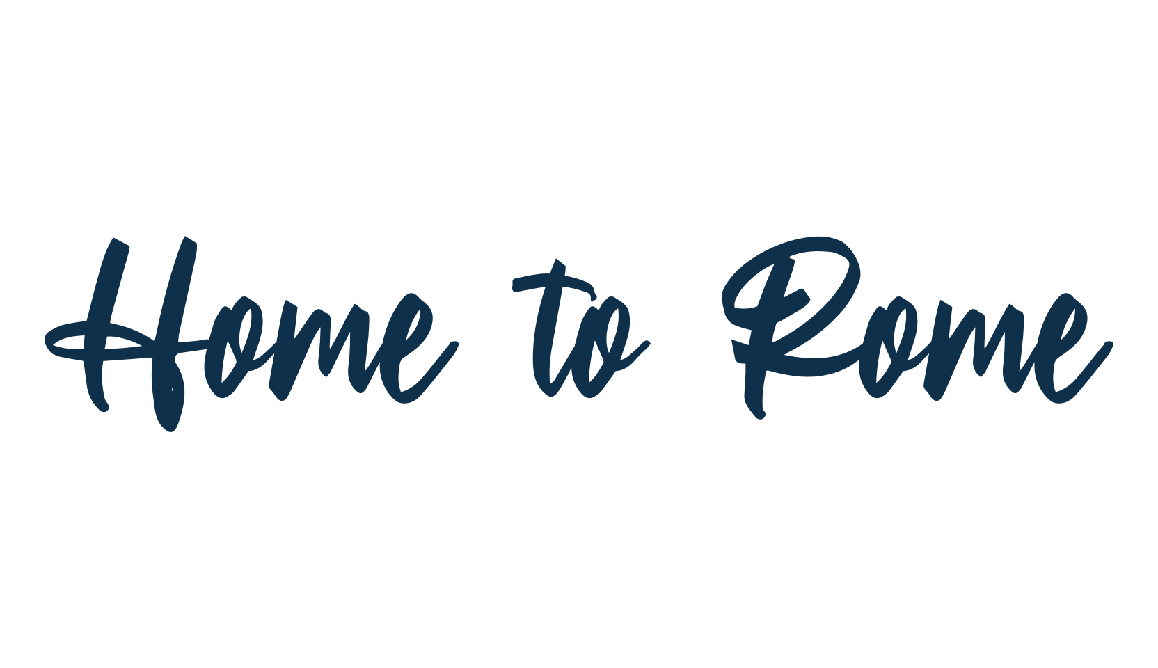 Home to Rome, script handwritten fancy decorative calligraphy font preview