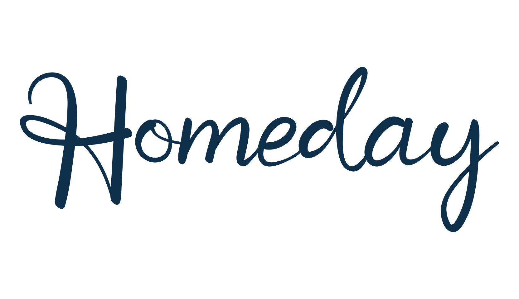 Homeday, handwriting font preview