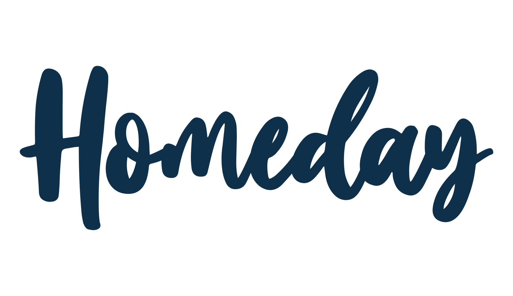 Homeday (homeday), handwriting font preview