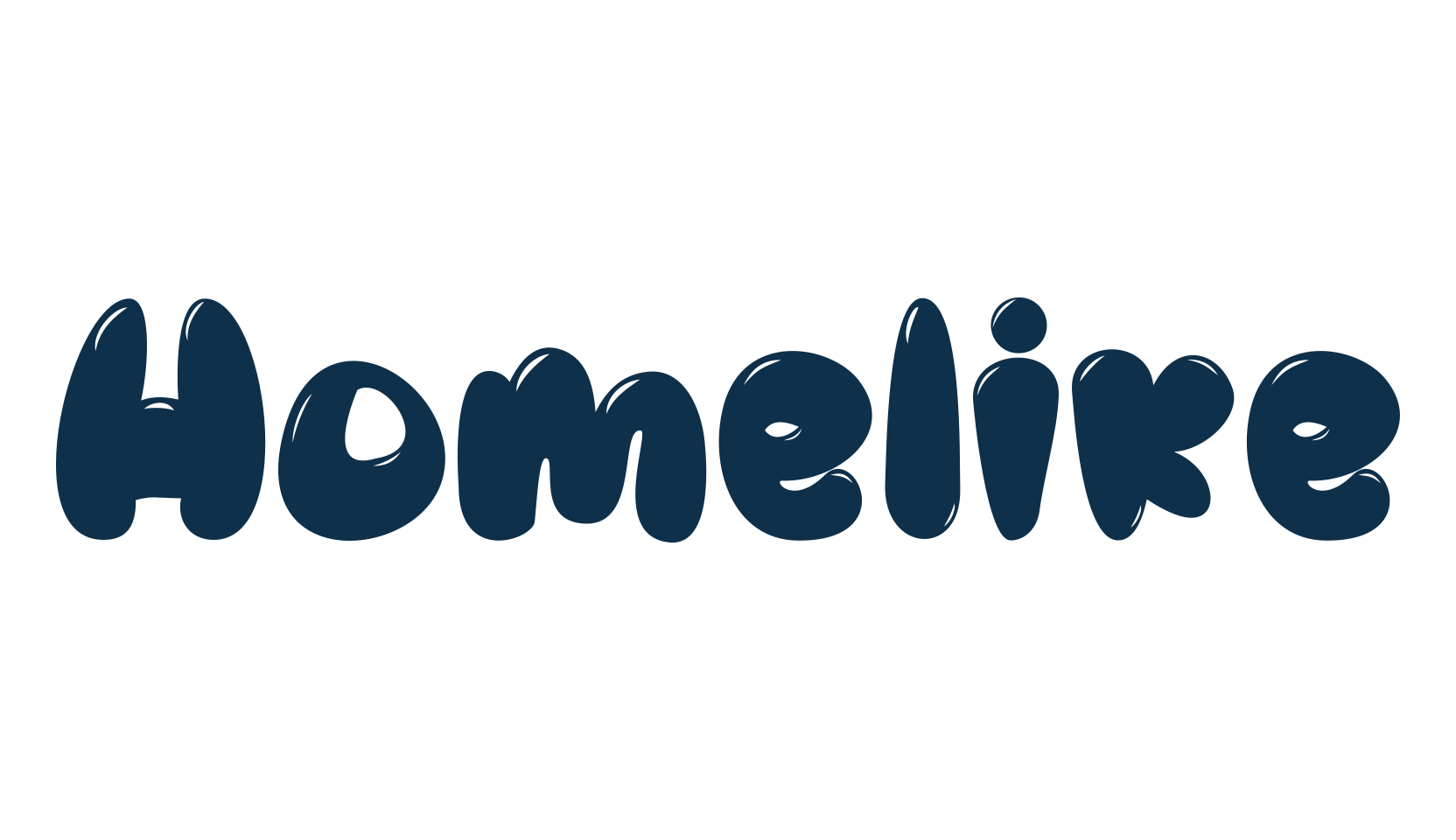 Homelike, fancy cartoon decorative font preview