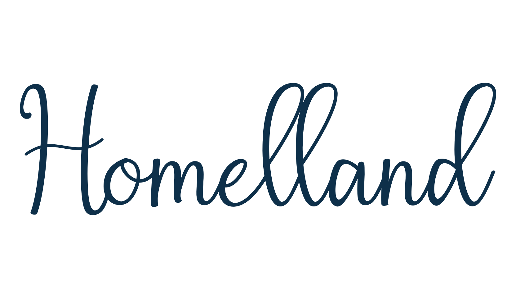 Homelland, script calligraphy fancy decorative font preview