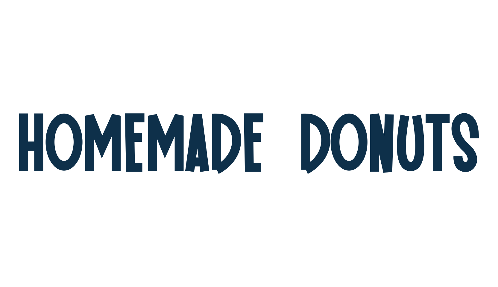 Homemade Donuts, various font preview