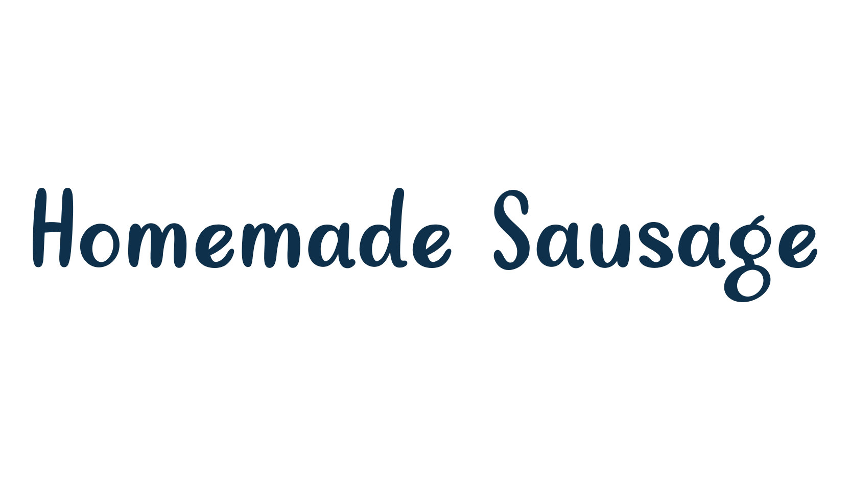 Homemade Sausage, cartoon font preview