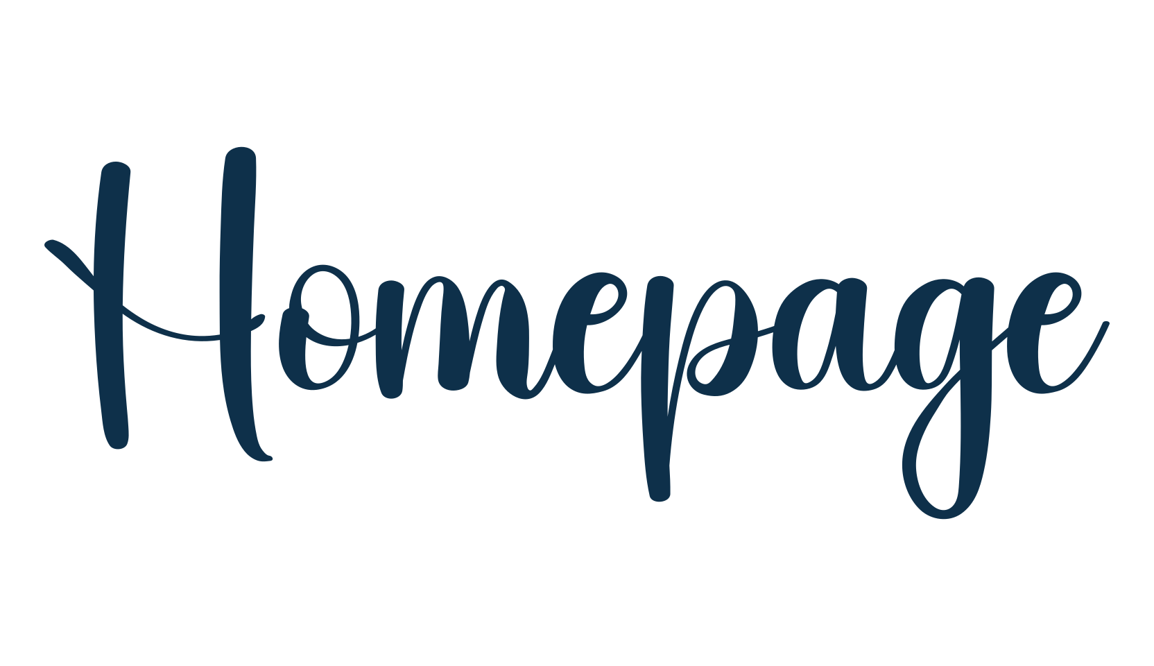 Homepage, script calligraphy fancy decorative font preview