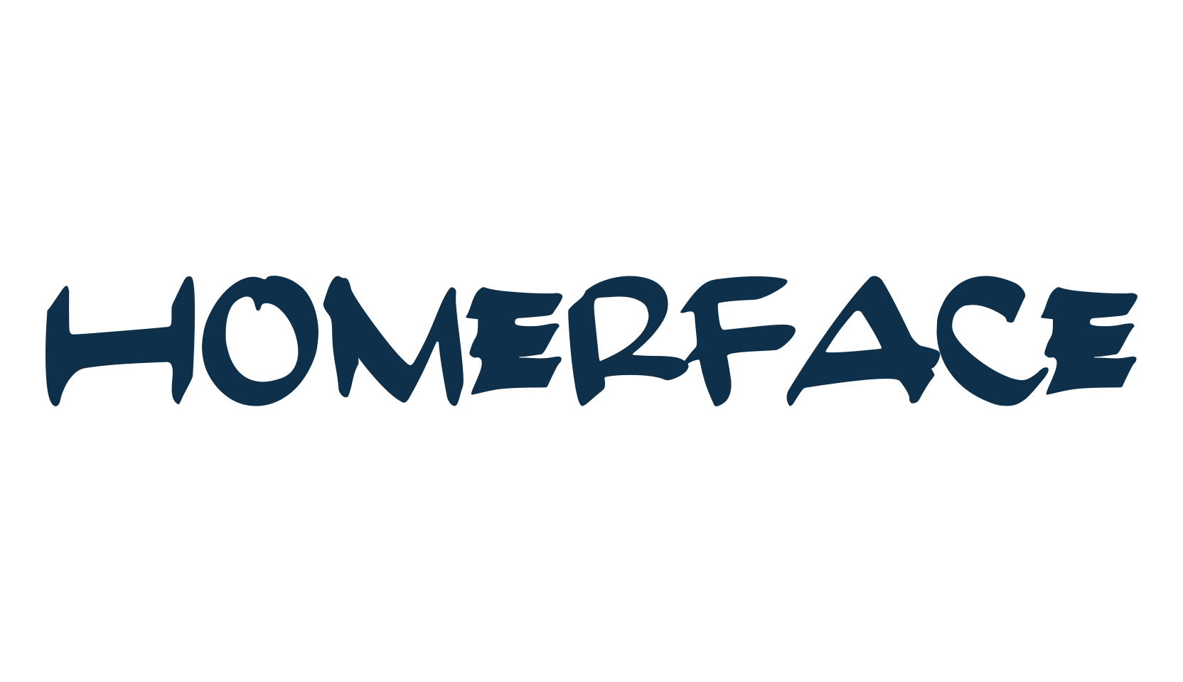 HomerFace, brush font preview