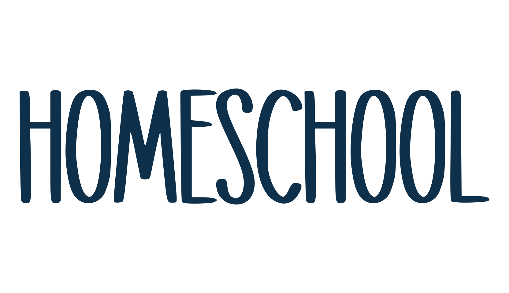 Homeschool, handwriting font preview