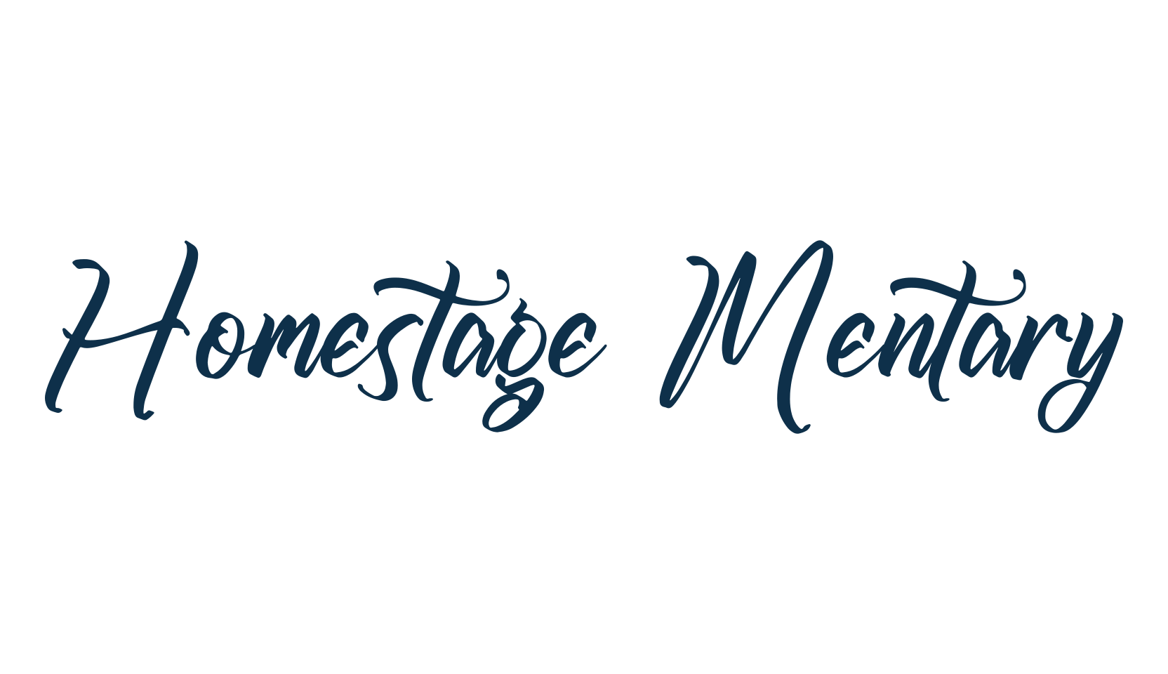 Homestage Mentary, script calligraphy fancy decorative font preview