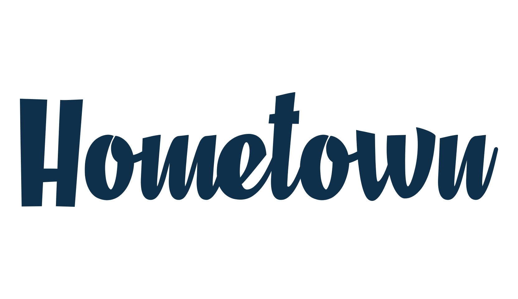 Hometown (hometown-2), fancy old school decorative script calligraphy font preview