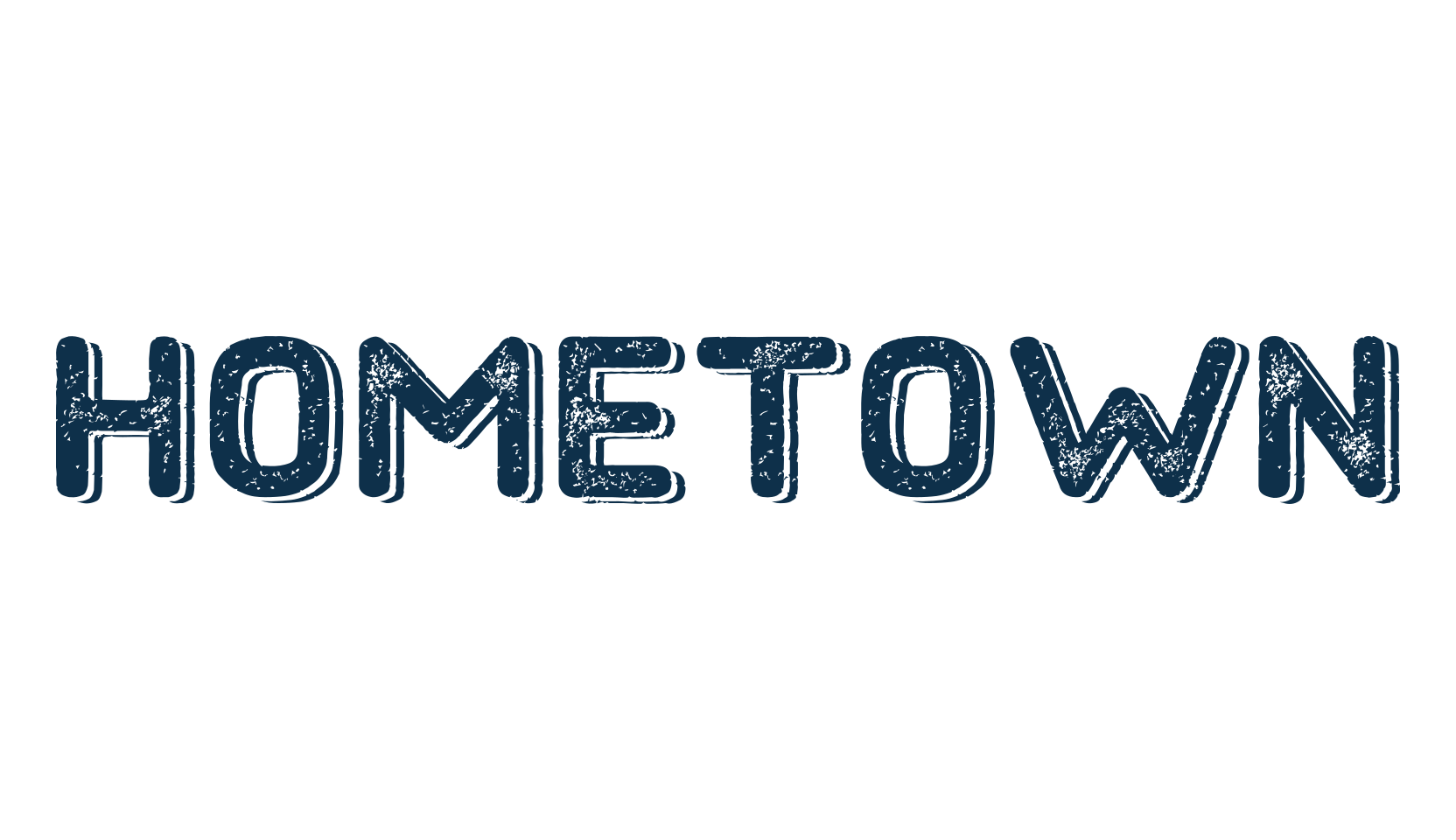 Hometown, fancy eroded decorative font preview