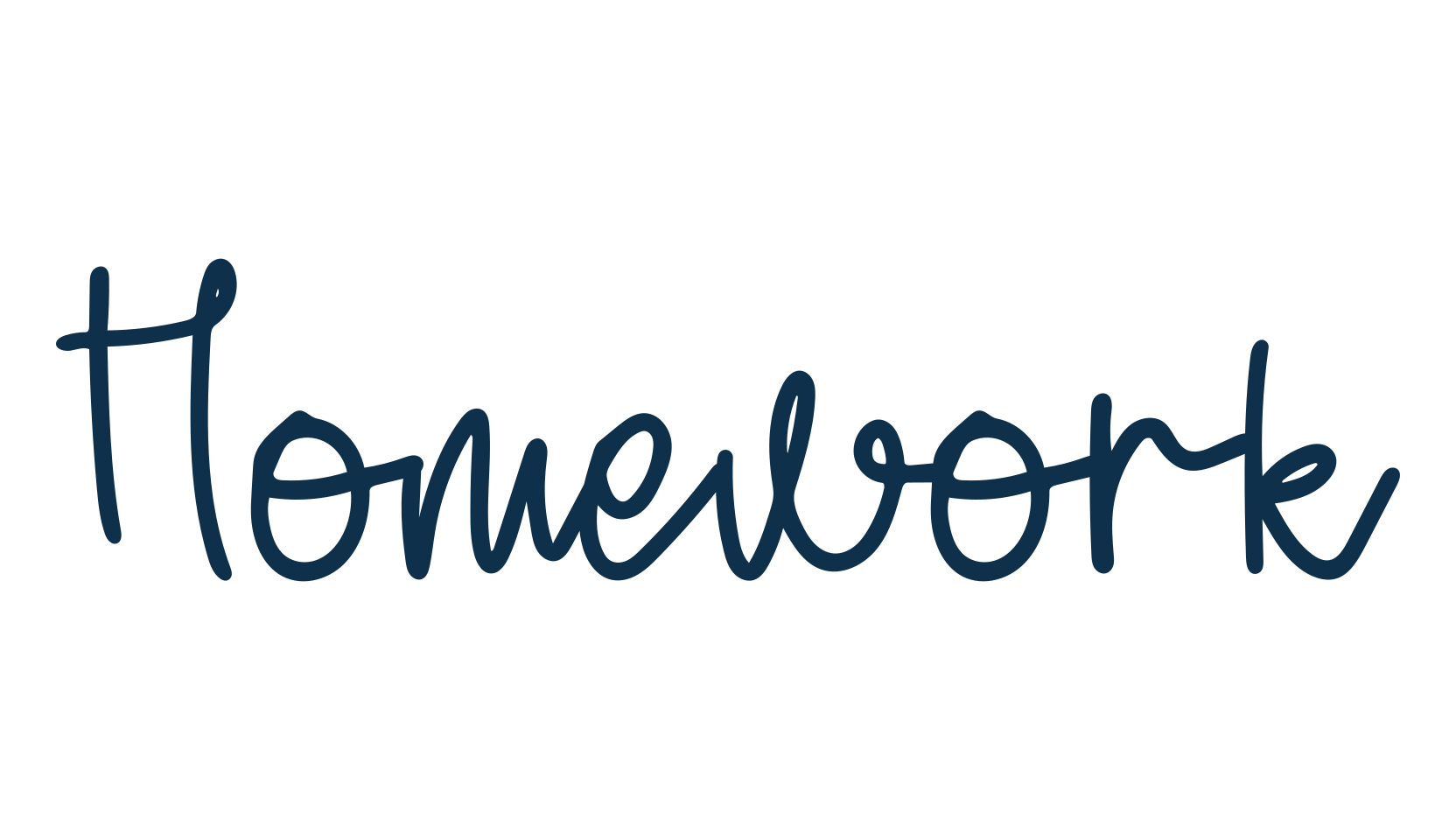 Homework, script handwritten fancy decorative calligraphy font preview