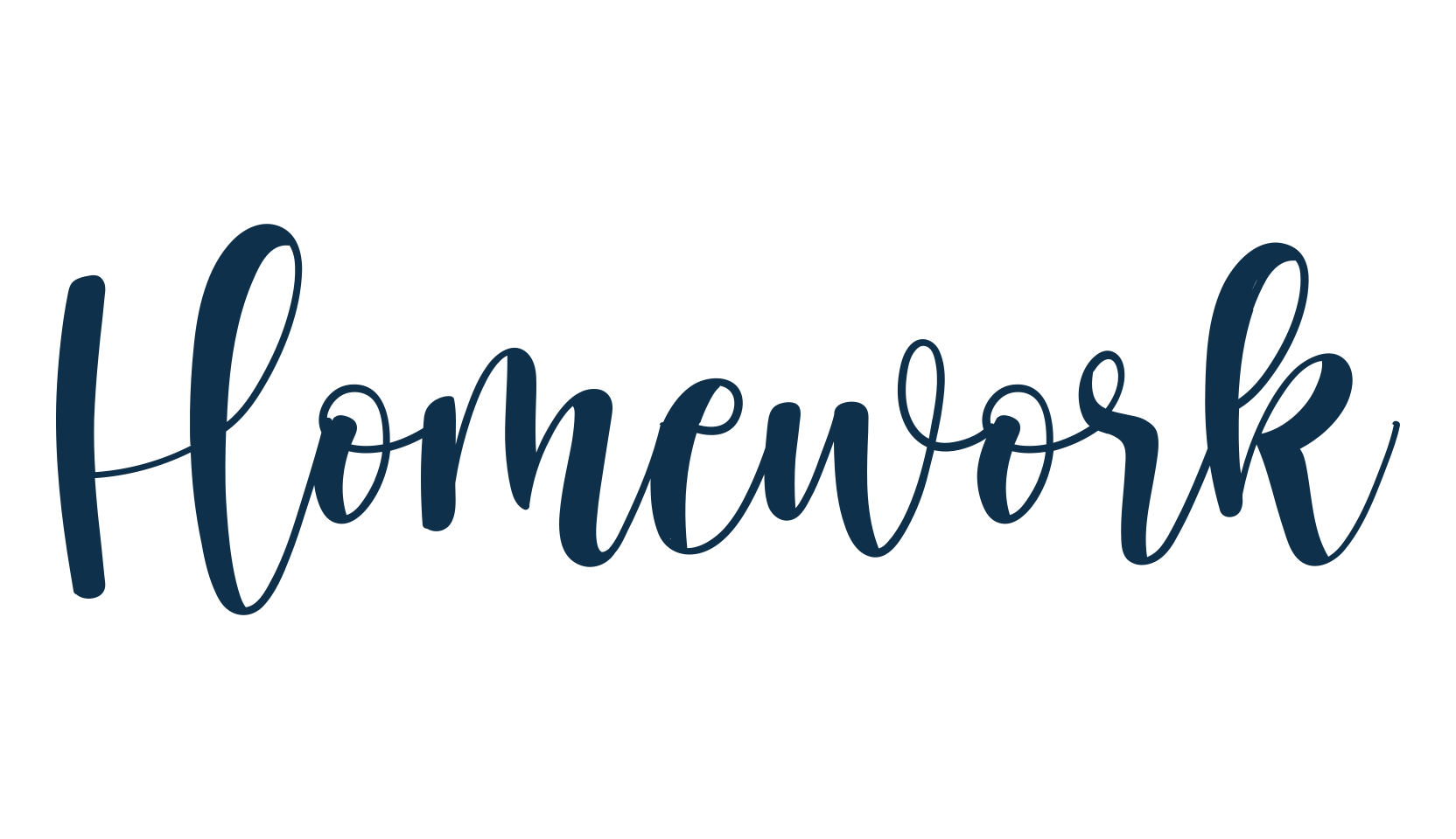Homework (homework-2), handwriting font preview