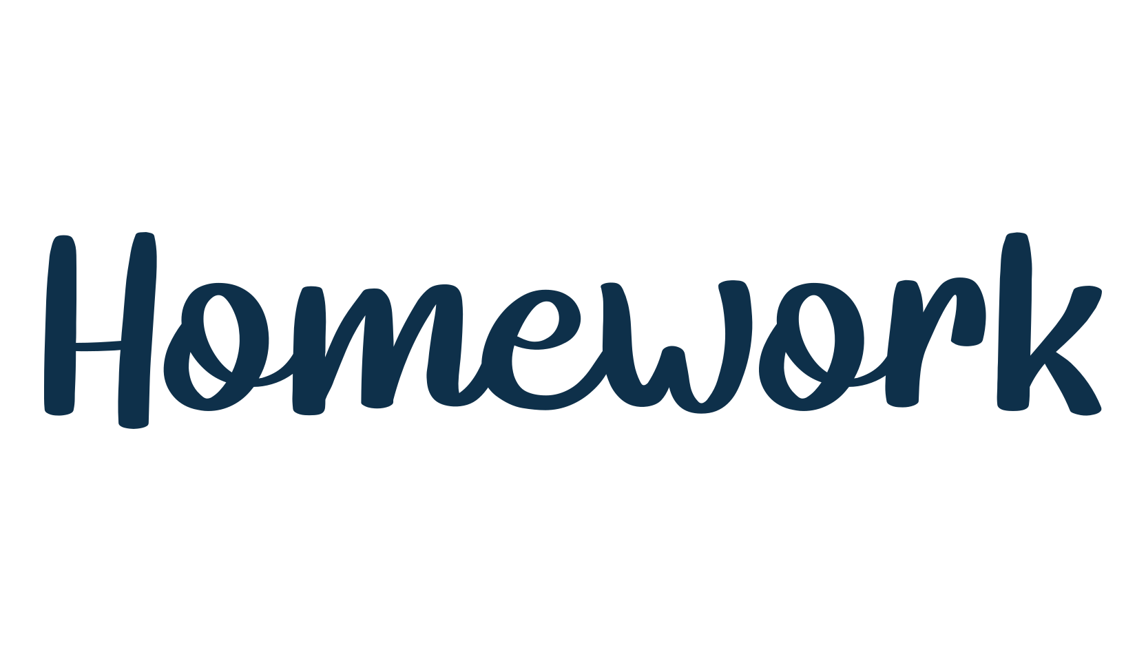 Homework (homework-3), handwriting font preview