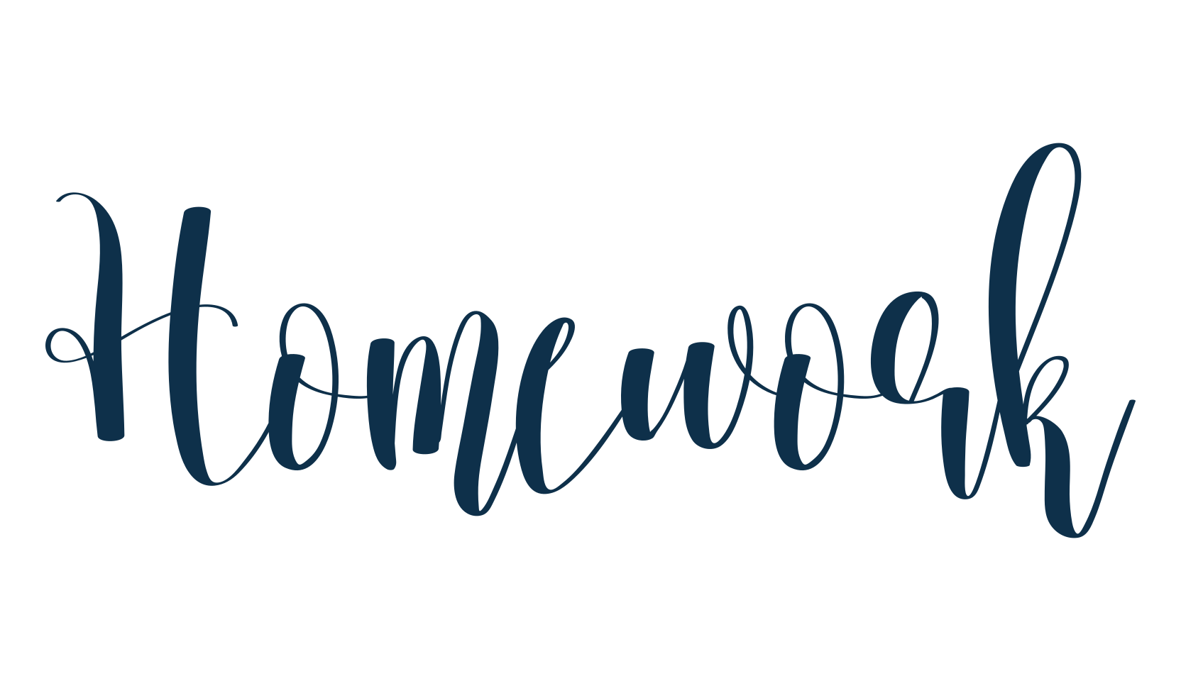 Homework (homework-7), fancy decorative font preview