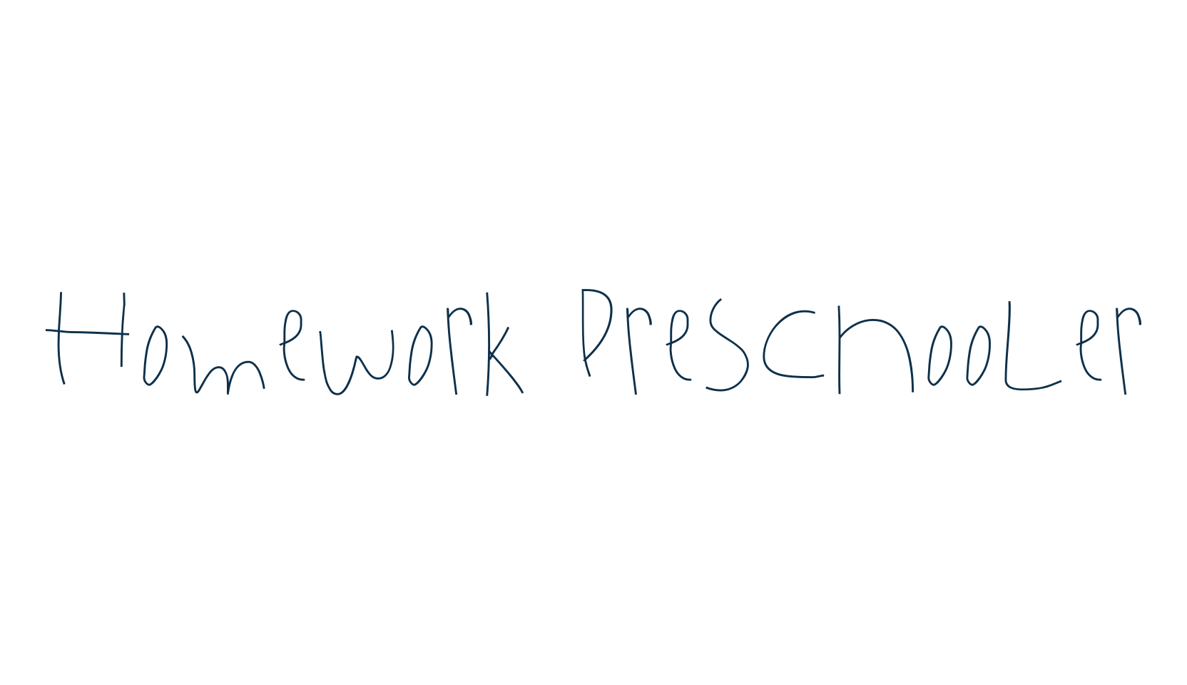 Homework Preschooler, script school fancy decorative calligraphy font preview