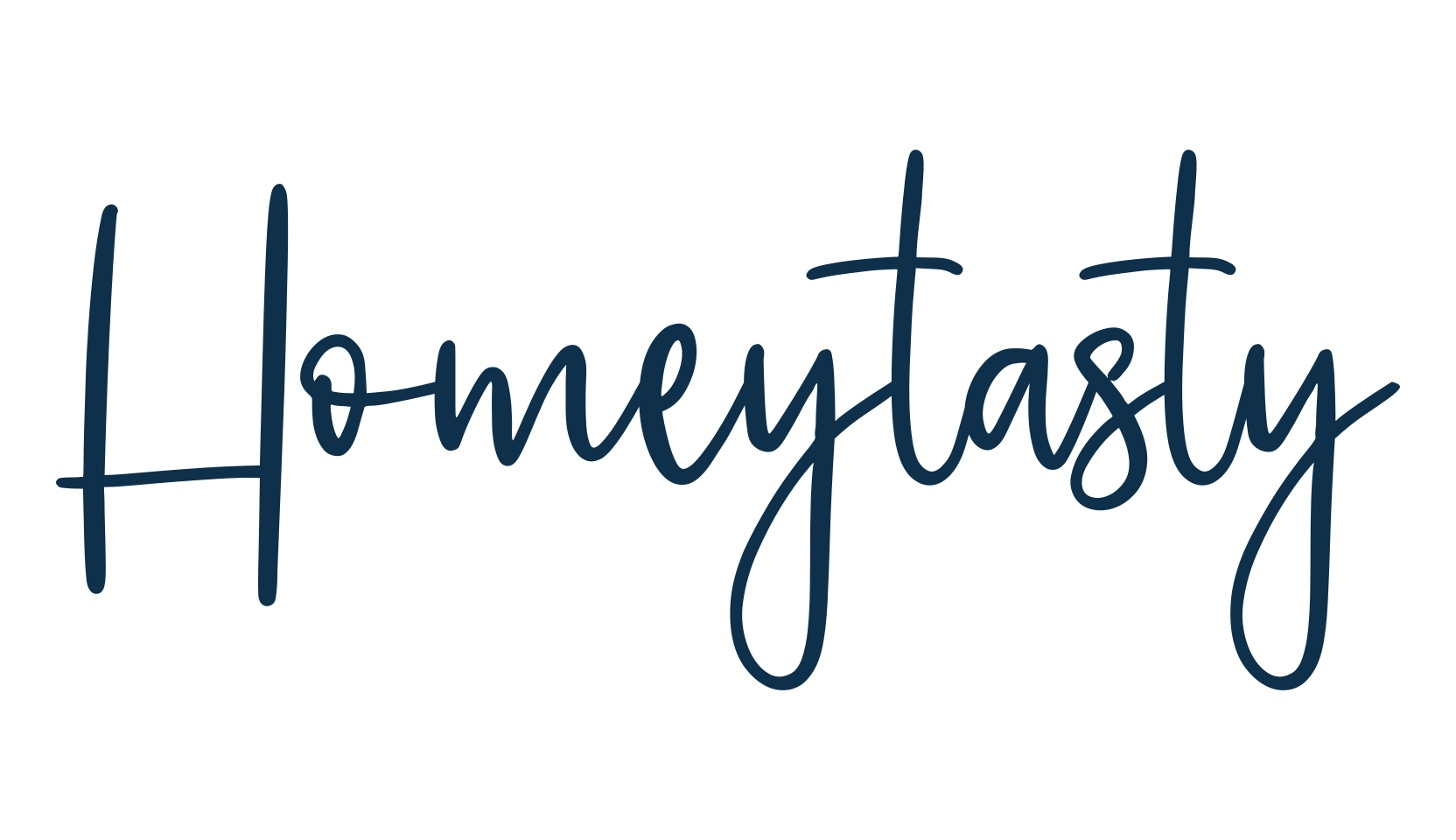 Homeytasty, script handwritten fancy decorative calligraphy font preview