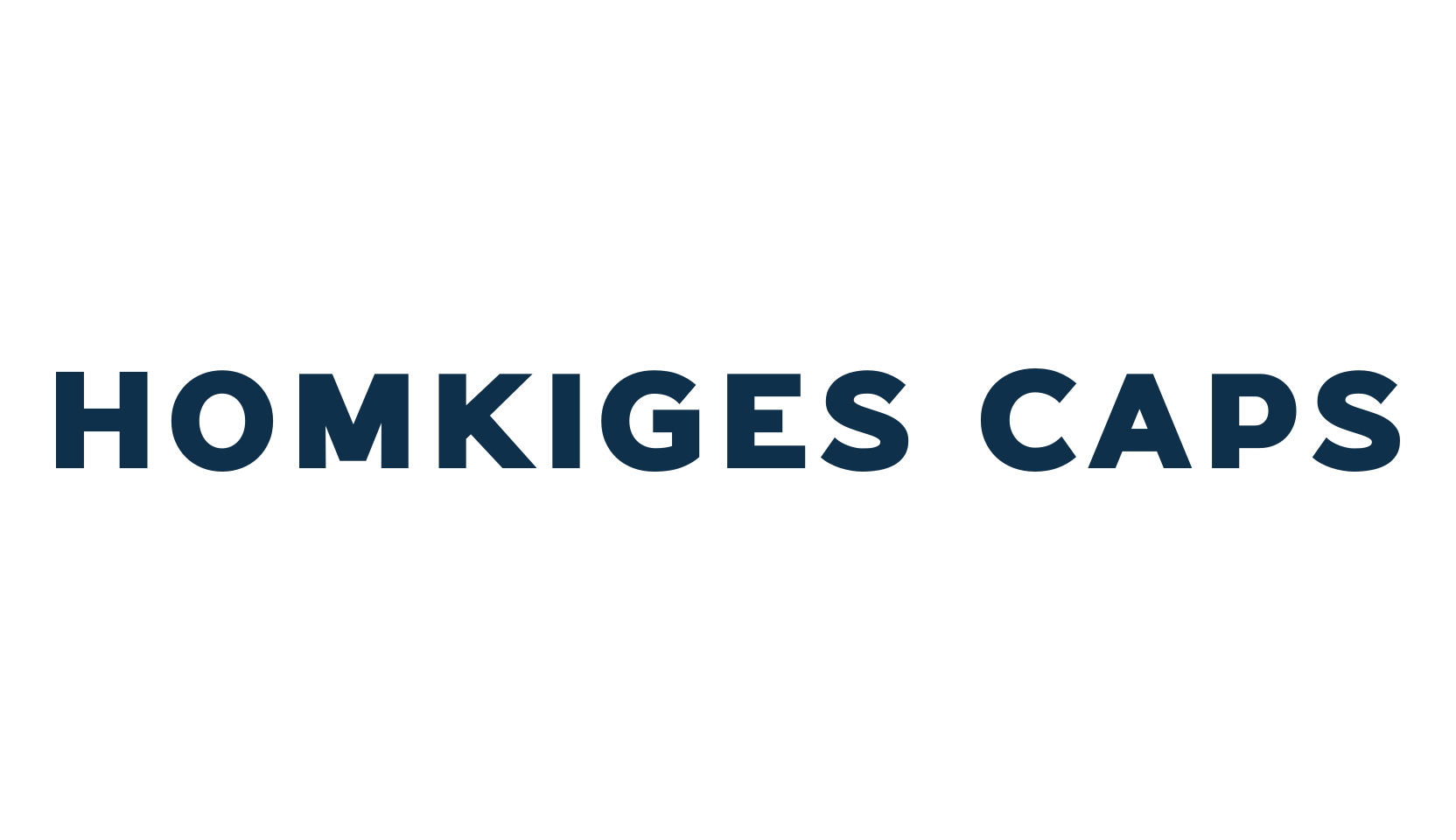 Homkiges Caps, basic sans serif font preview