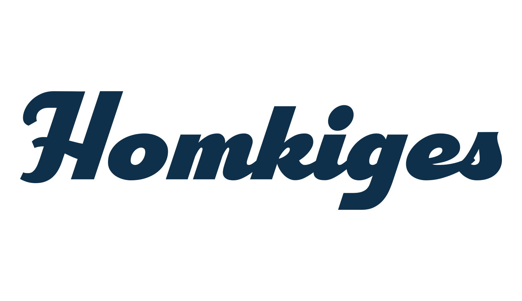 Homkiges, old school font preview