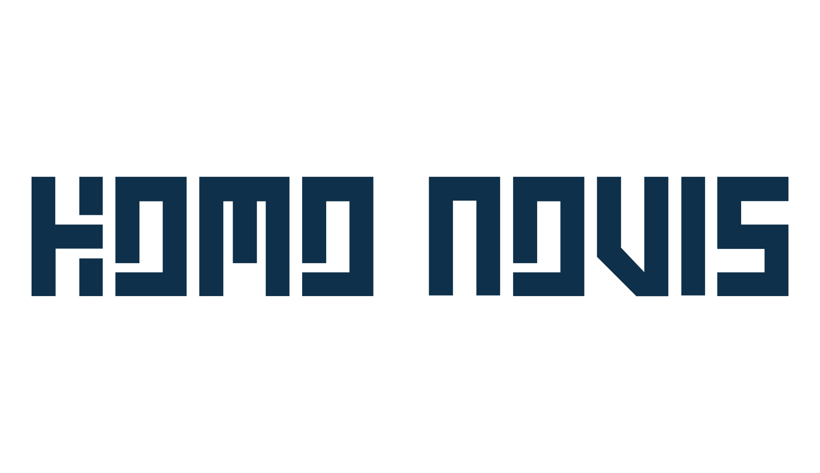 Homo Novis, techno square sci-fi font preview