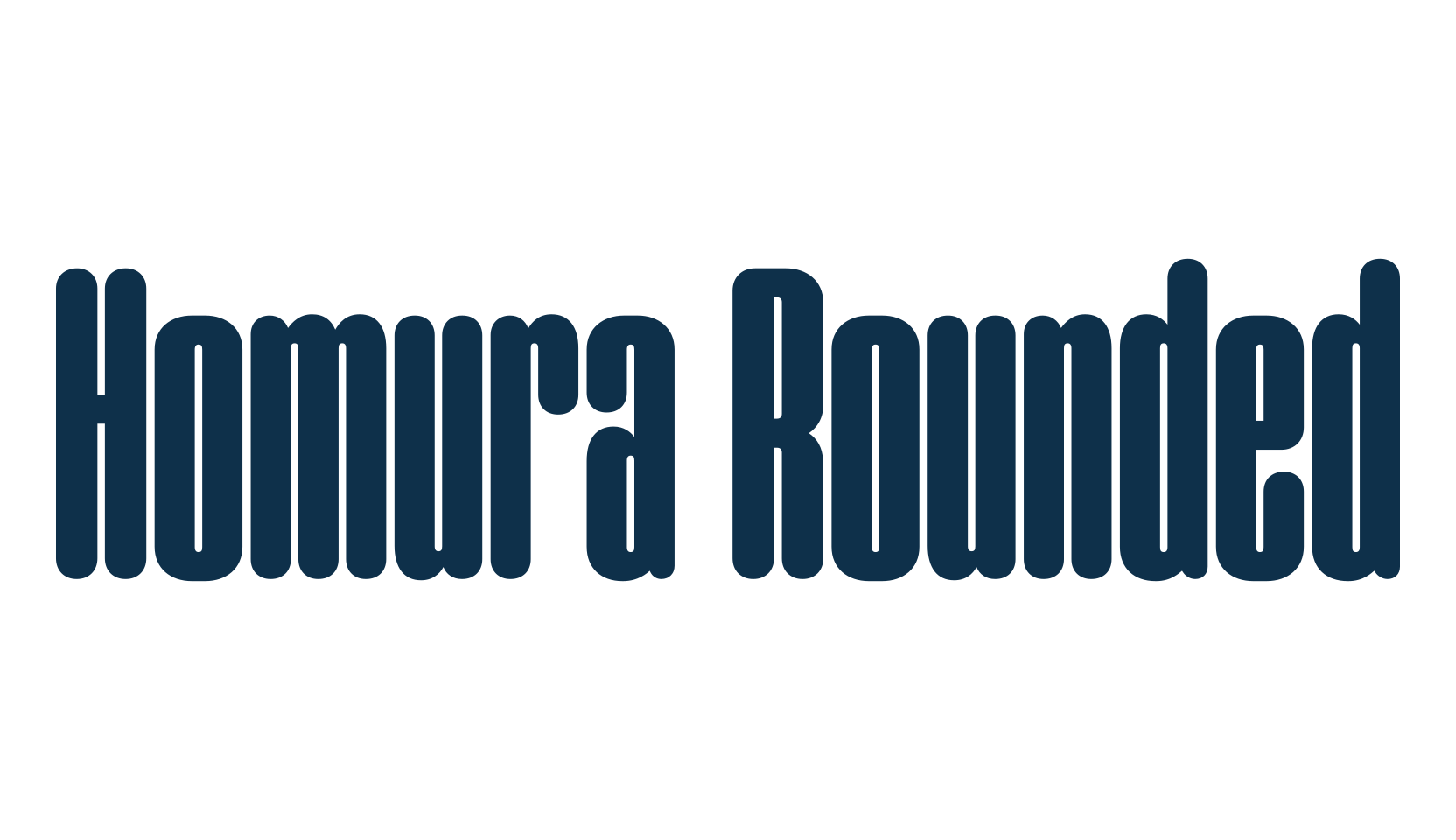 Homura Rounded, basic sans serif font preview