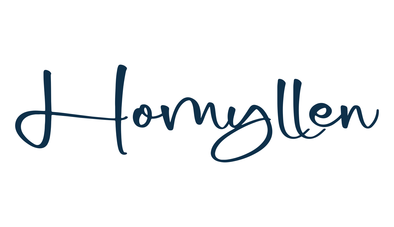 Homyllen, handwriting font preview