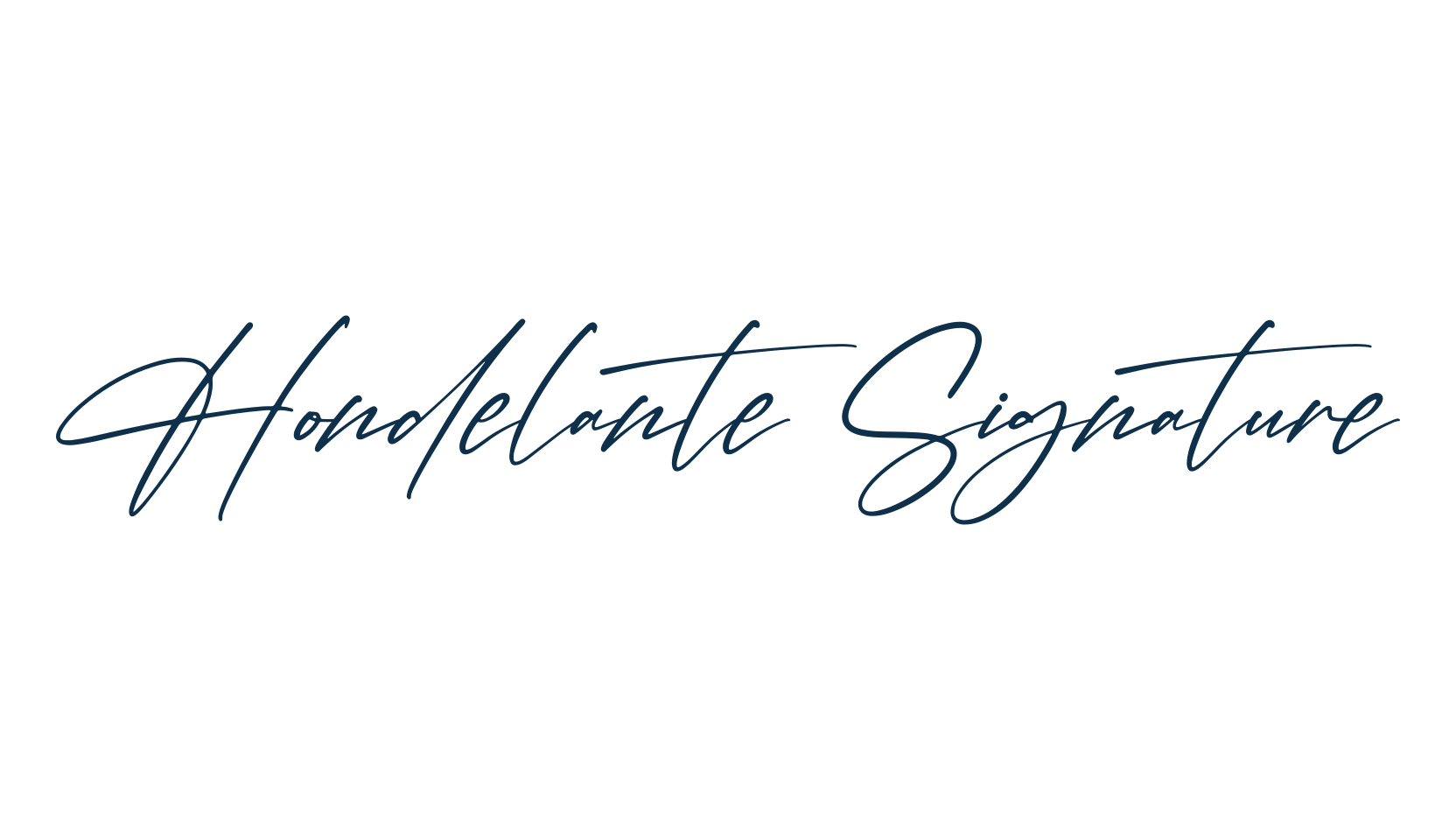 Hondelante Signature, script handwritten fancy decorative calligraphy font preview