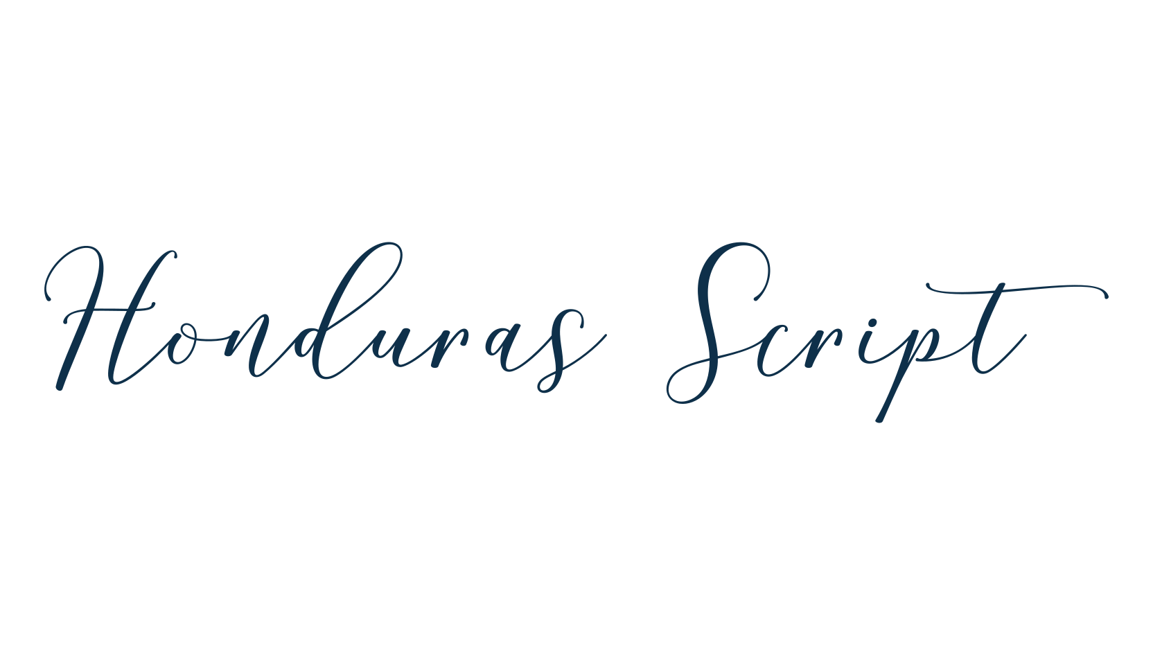 Honduras Script, script calligraphy fancy decorative font preview