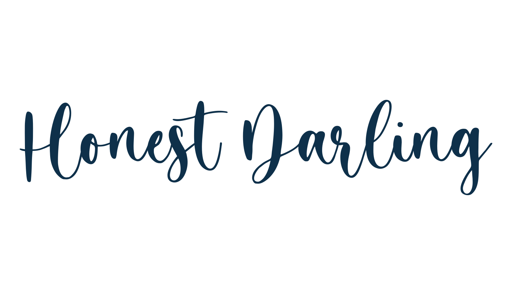 Honest Darling, calligraphy font preview