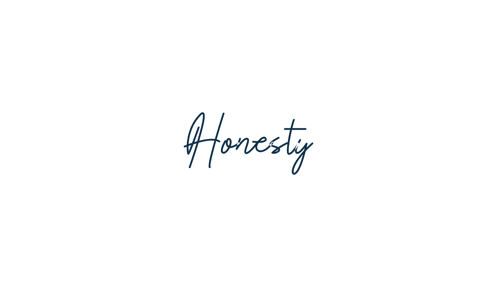 Honesty, handwriting font preview