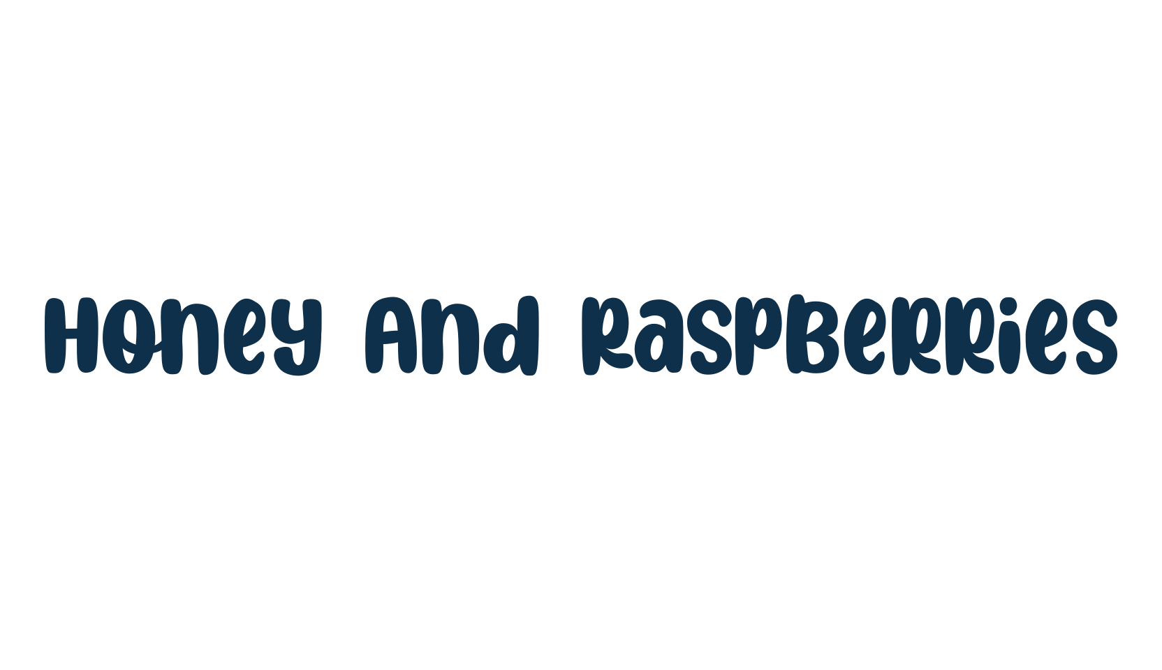 Honey And Raspberries, fancy cartoon decorative comic font preview