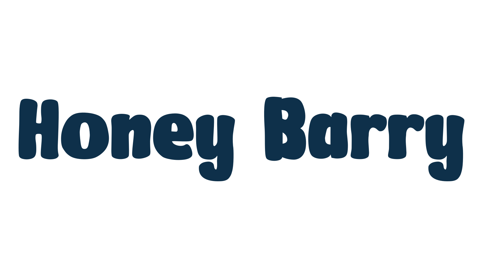 Honey Barry, cartoon font preview