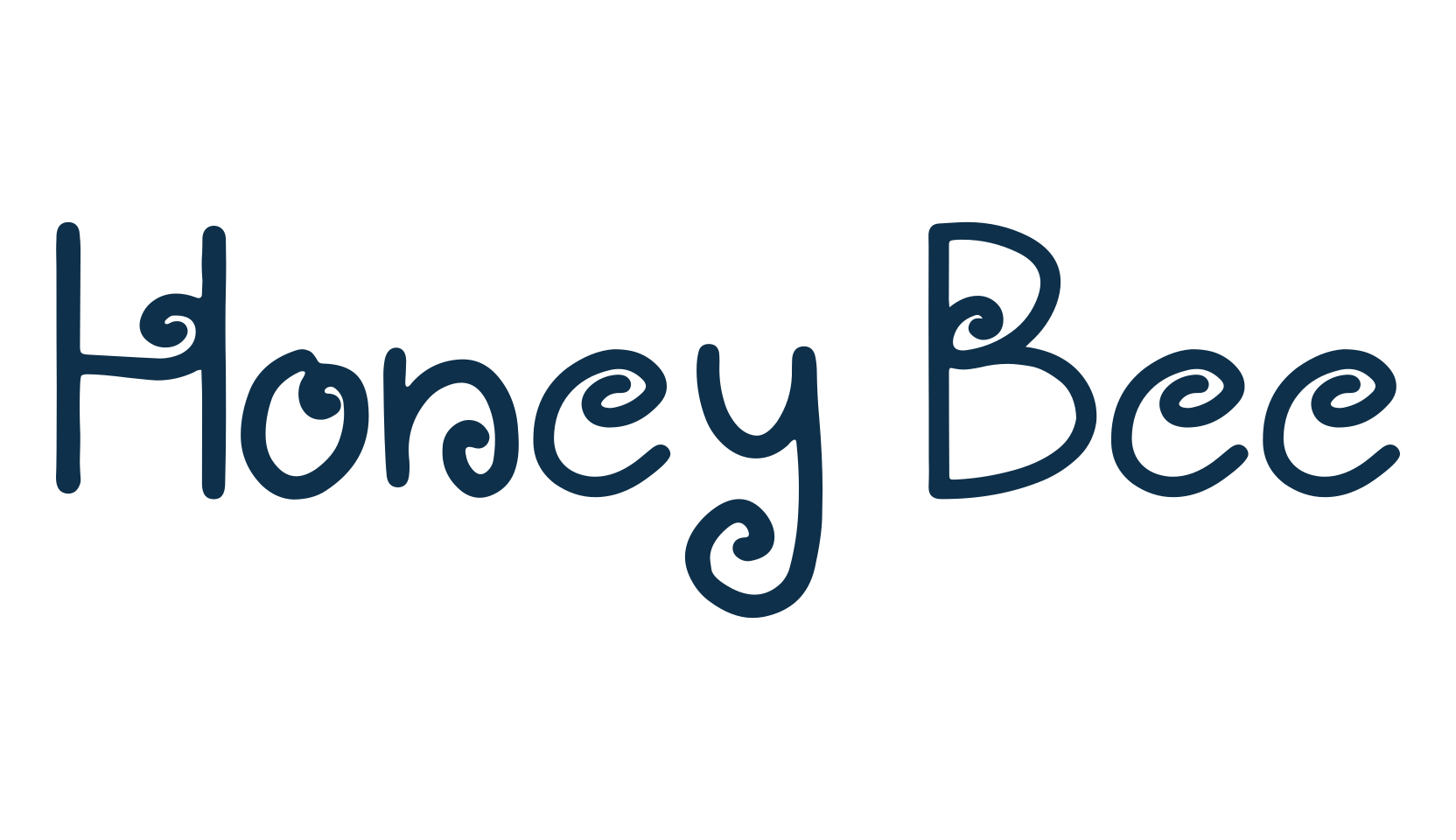 Honey Bee (honey-bee-2), fancy curly decorative font preview