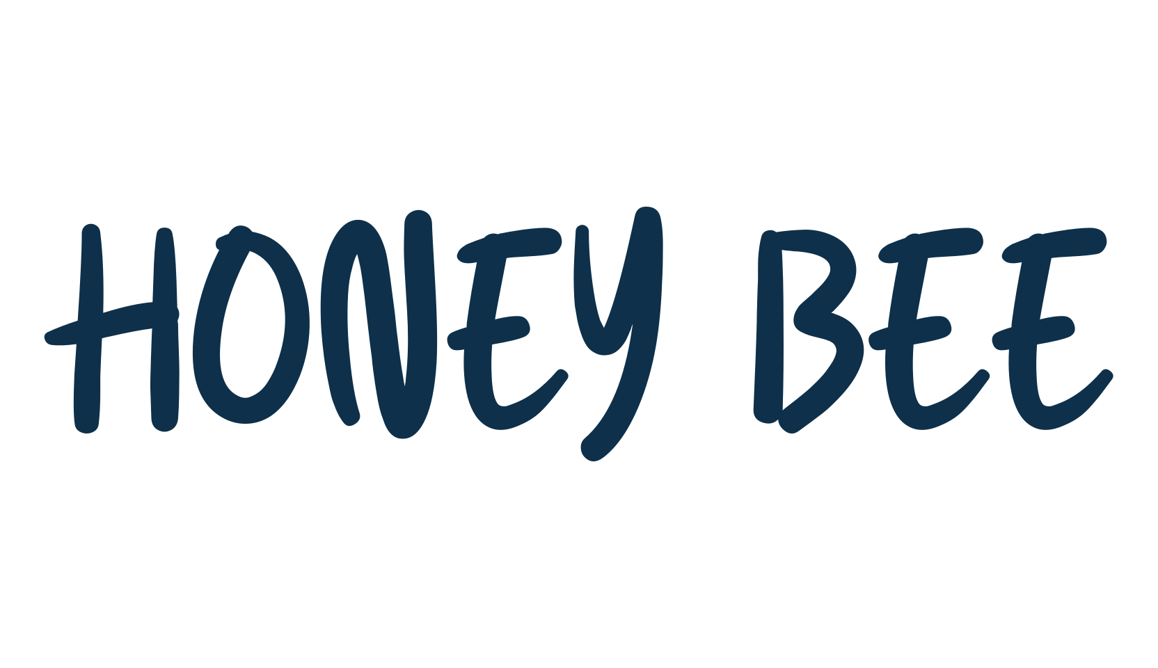 Honey Bee (honey-bee-4), handwriting font preview