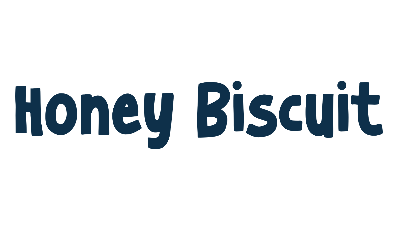 Honey Biscuit, cartoon font preview