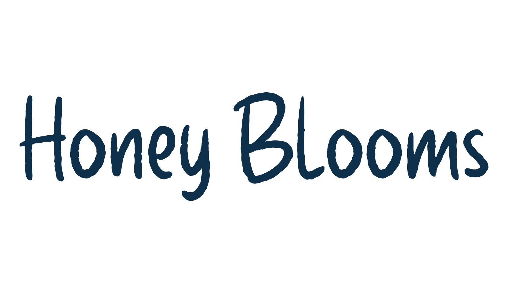 Honey Blooms, handwriting font preview