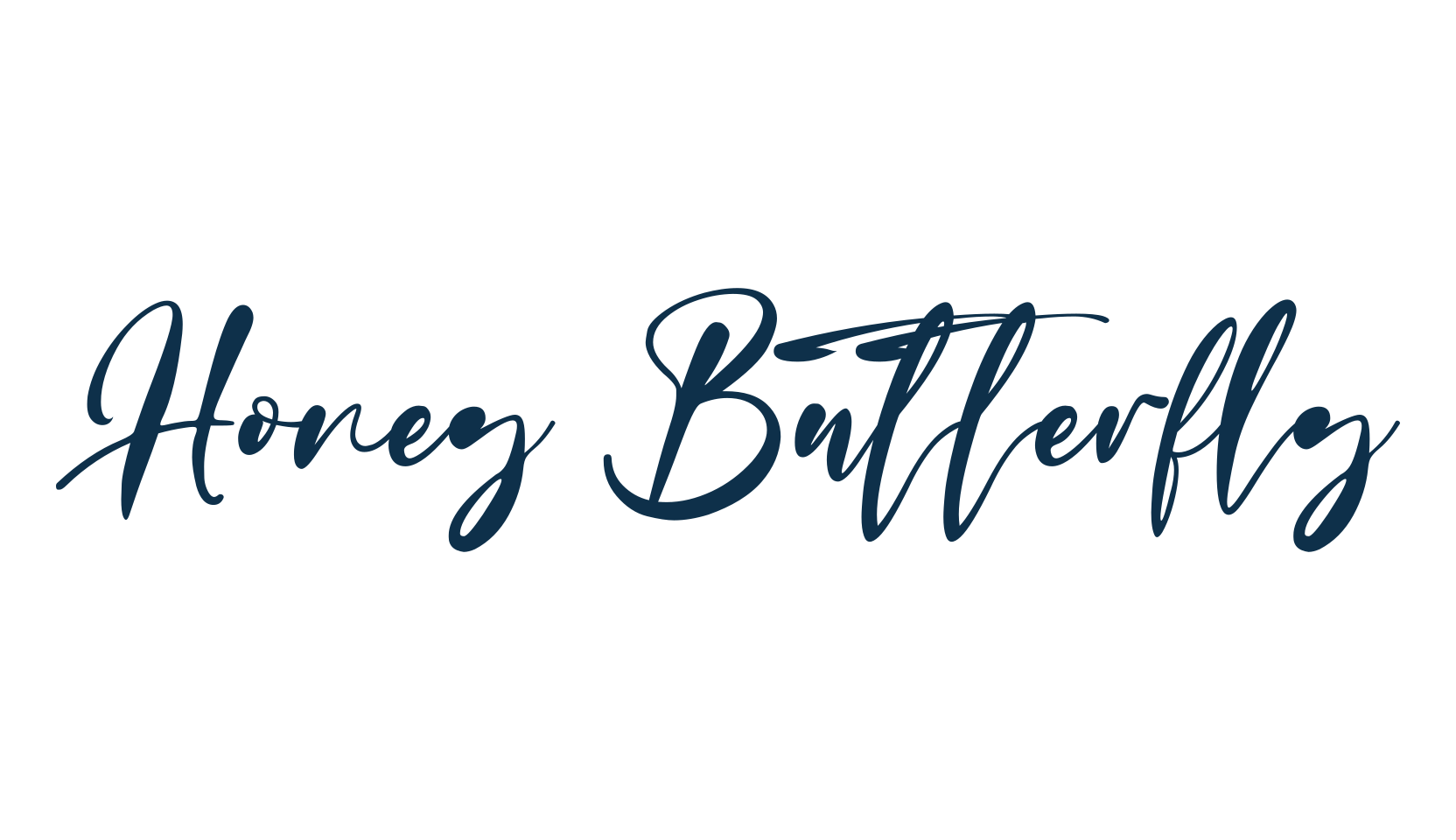 Honey Butterfly, handwriting font preview