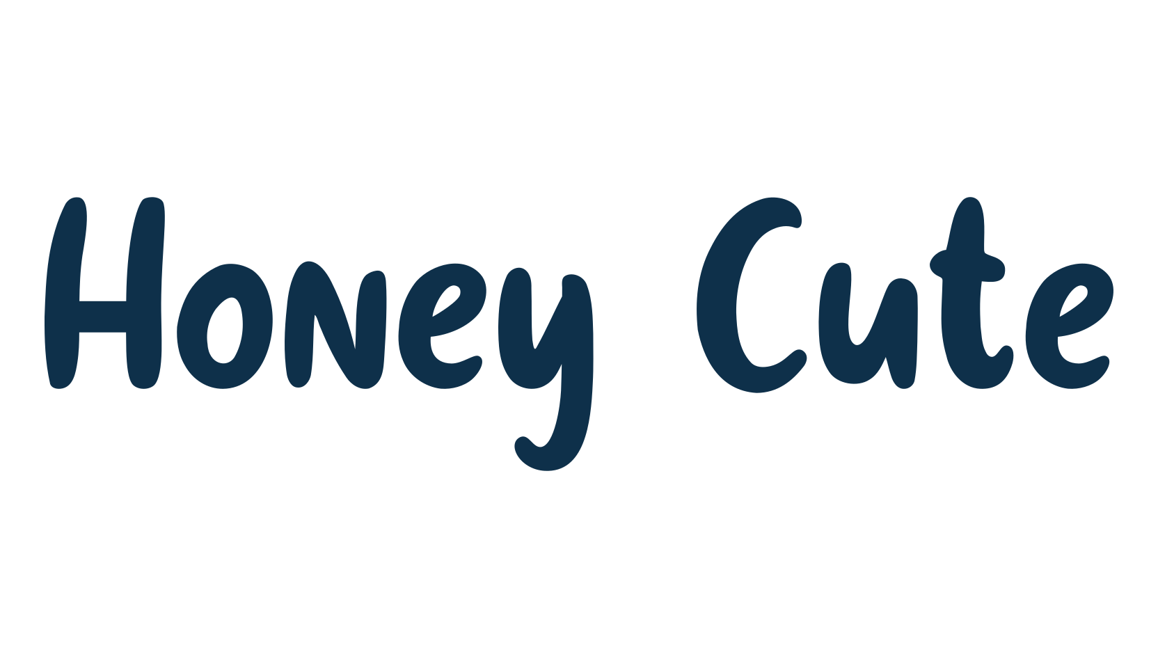 Honey Cute, various font preview