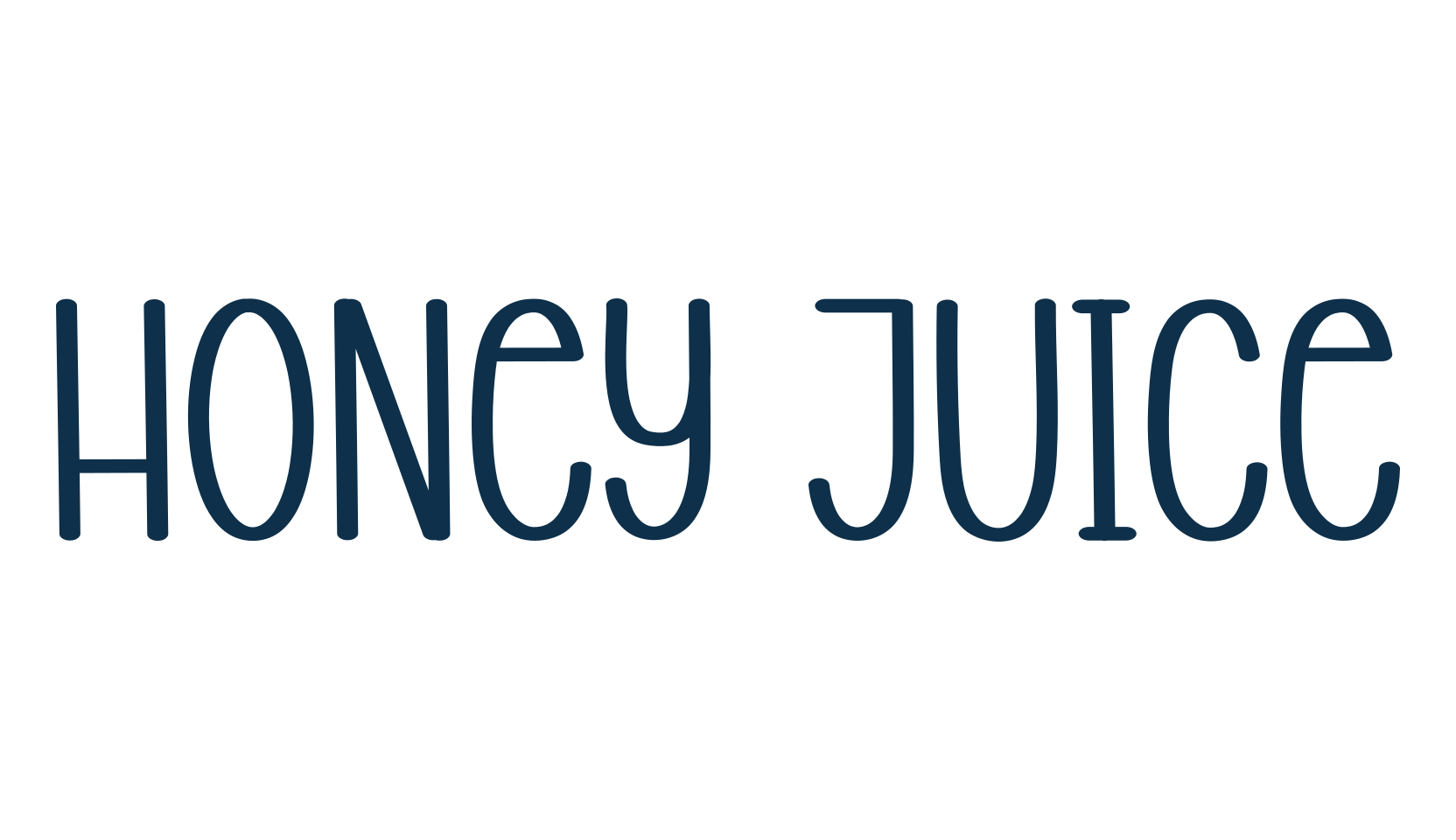 Honey Juice, handwriting font preview