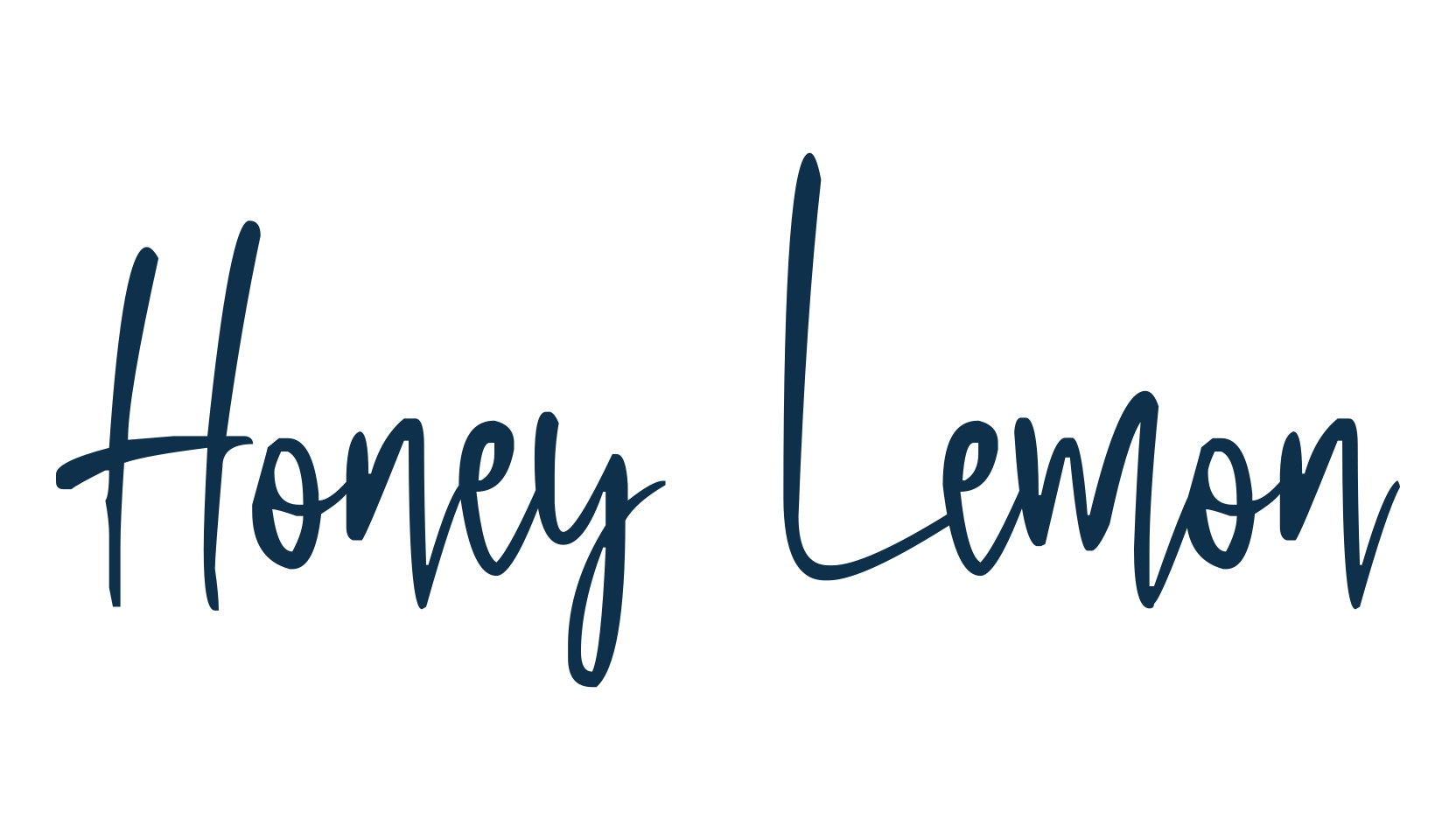 Honey Lemon, handwriting font preview