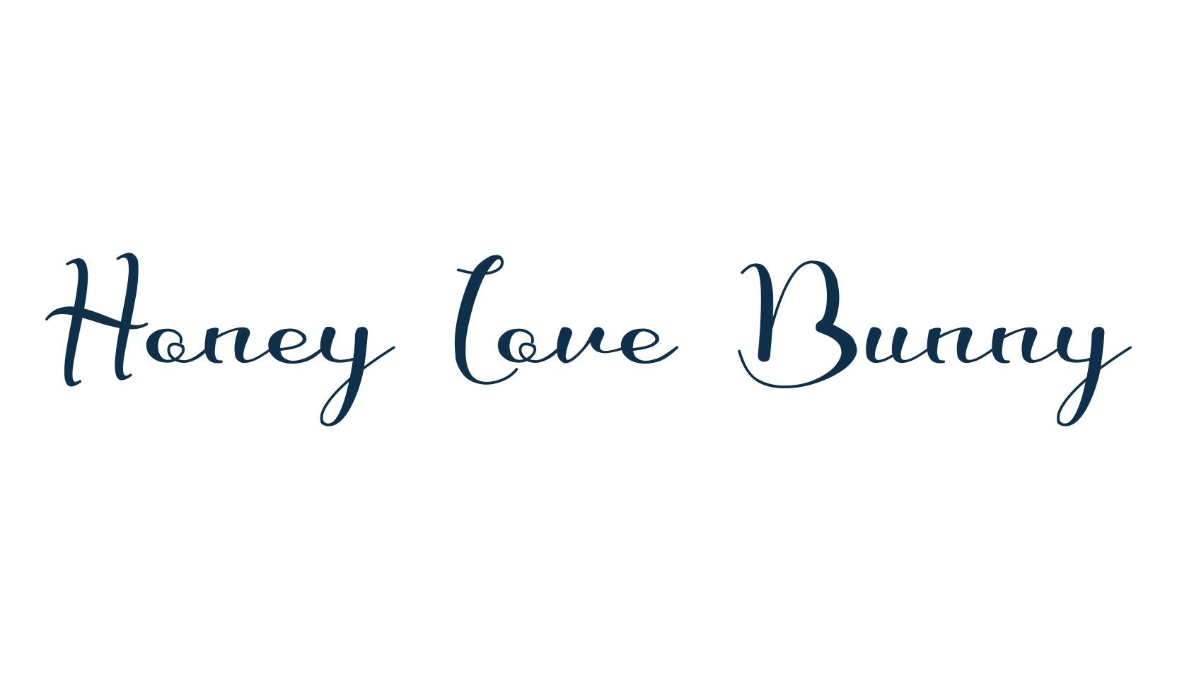 Honey Love Bunny, display market font preview
