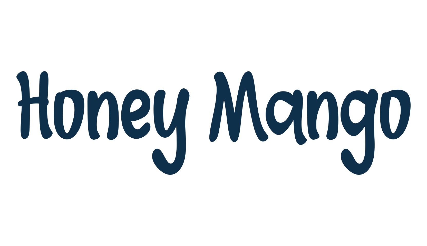 Honey Mango, fancy decorative font preview