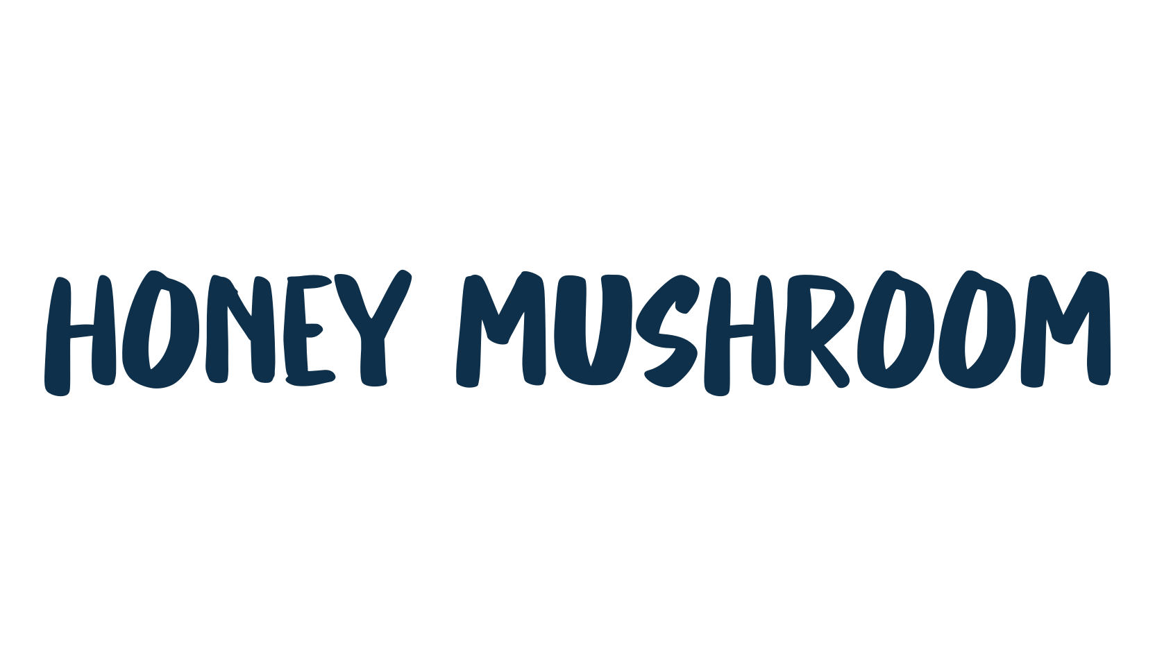 Honey Mushroom, cartoon font preview