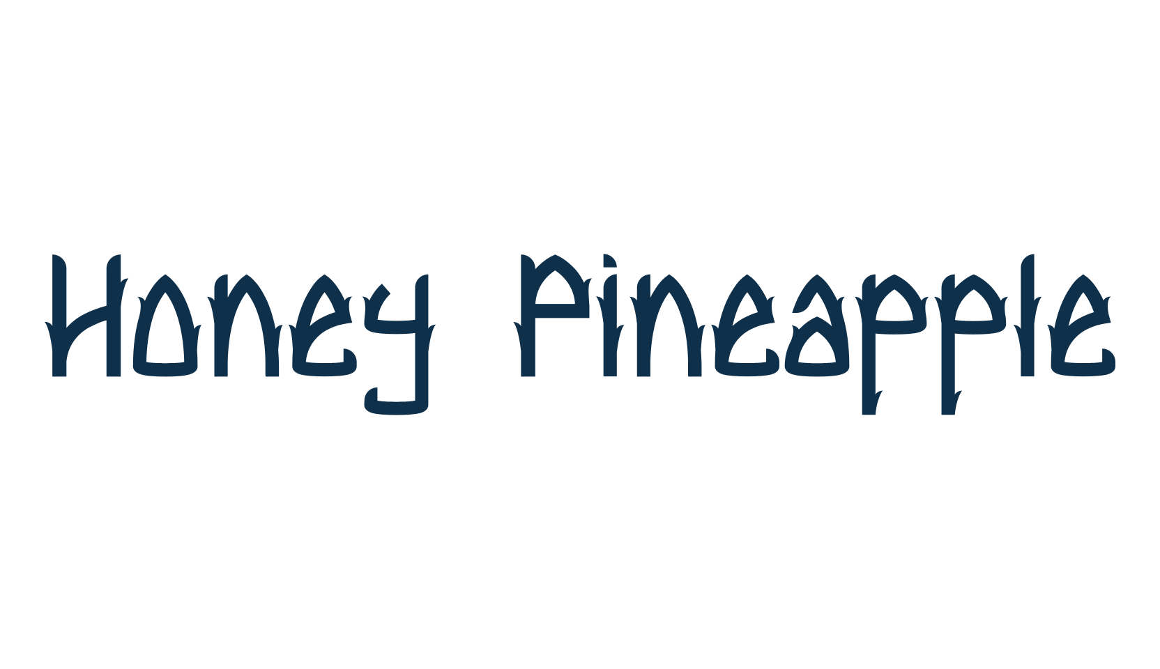 Honey Pineapple, decorative font preview