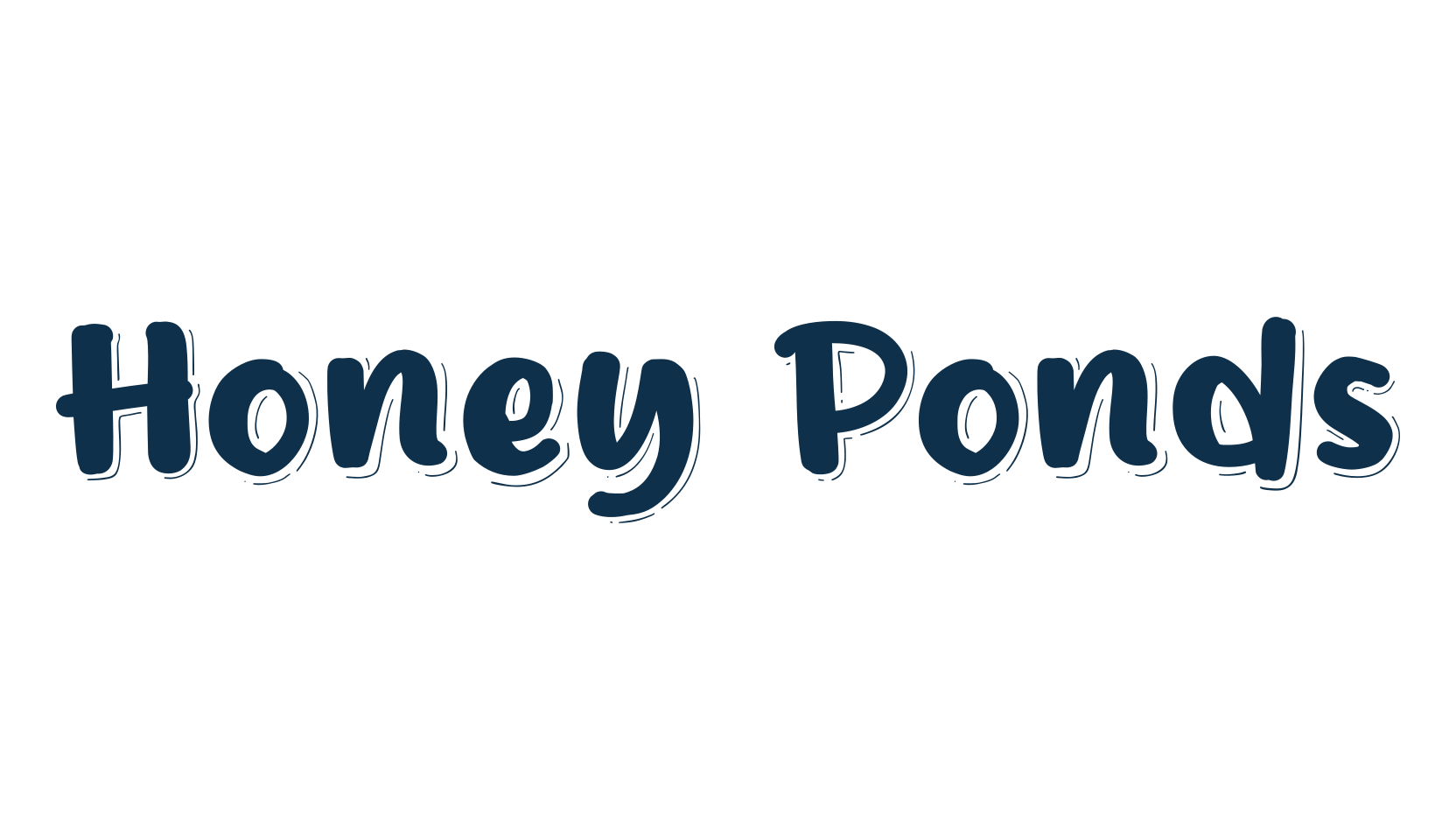 Honey Ponds, cartoon font preview