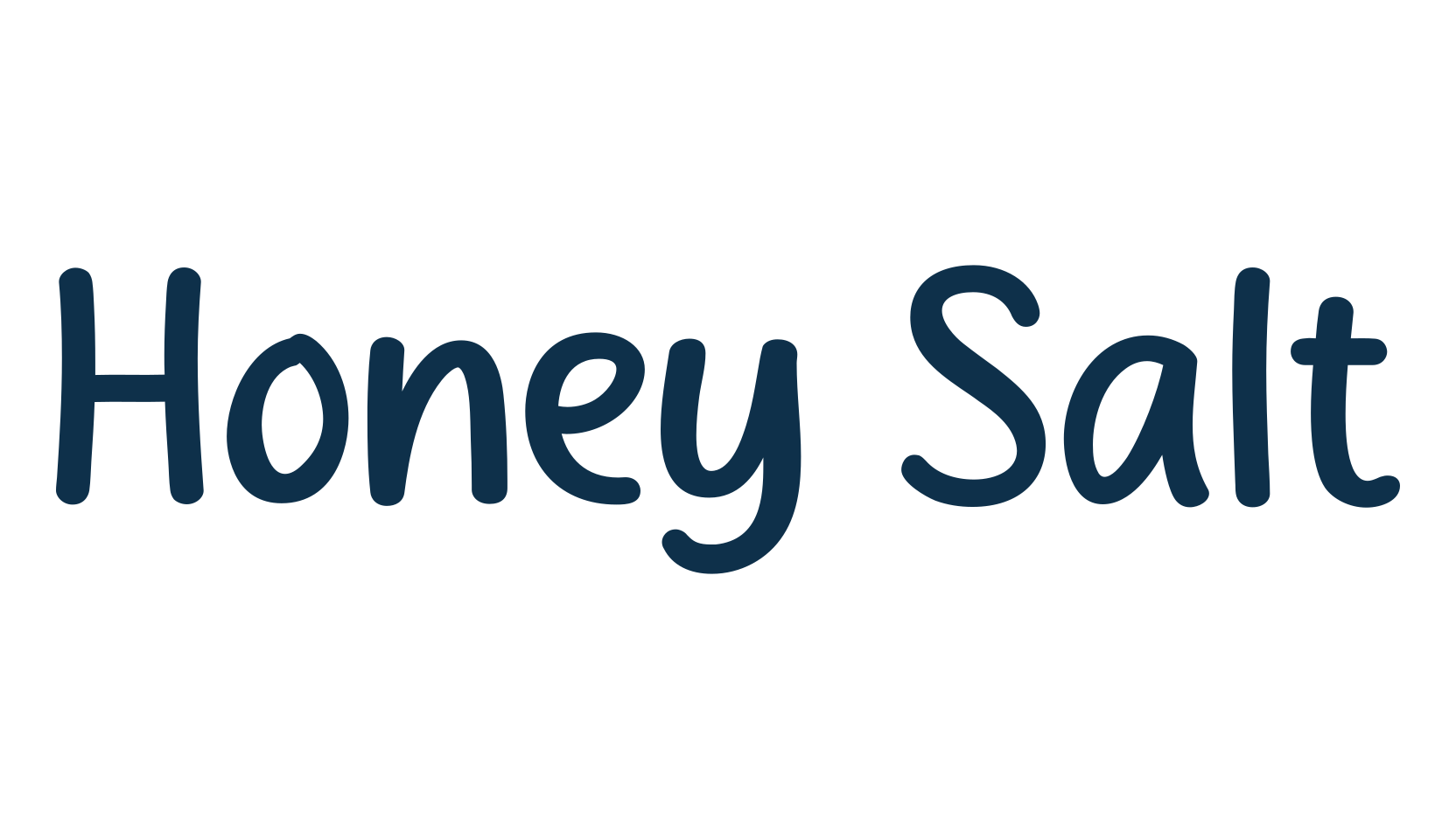 Honey Salt, handwriting font preview