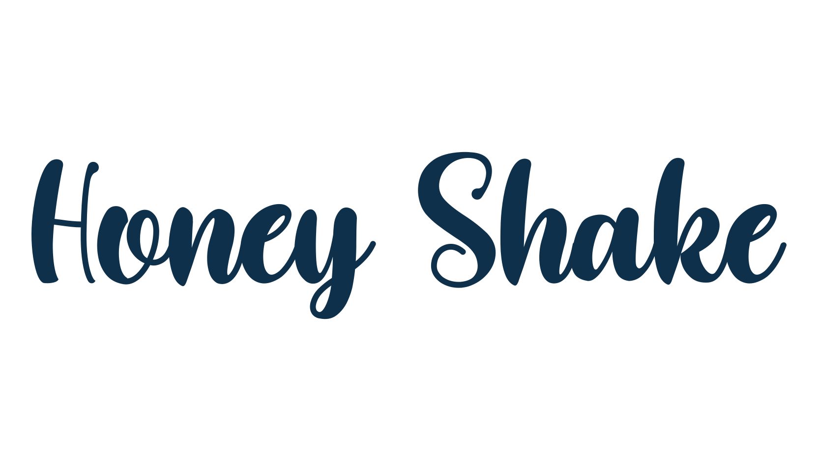 Honey Shake, various font preview