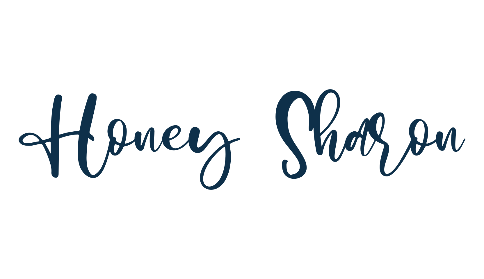 Honey Sharon, handwriting font preview
