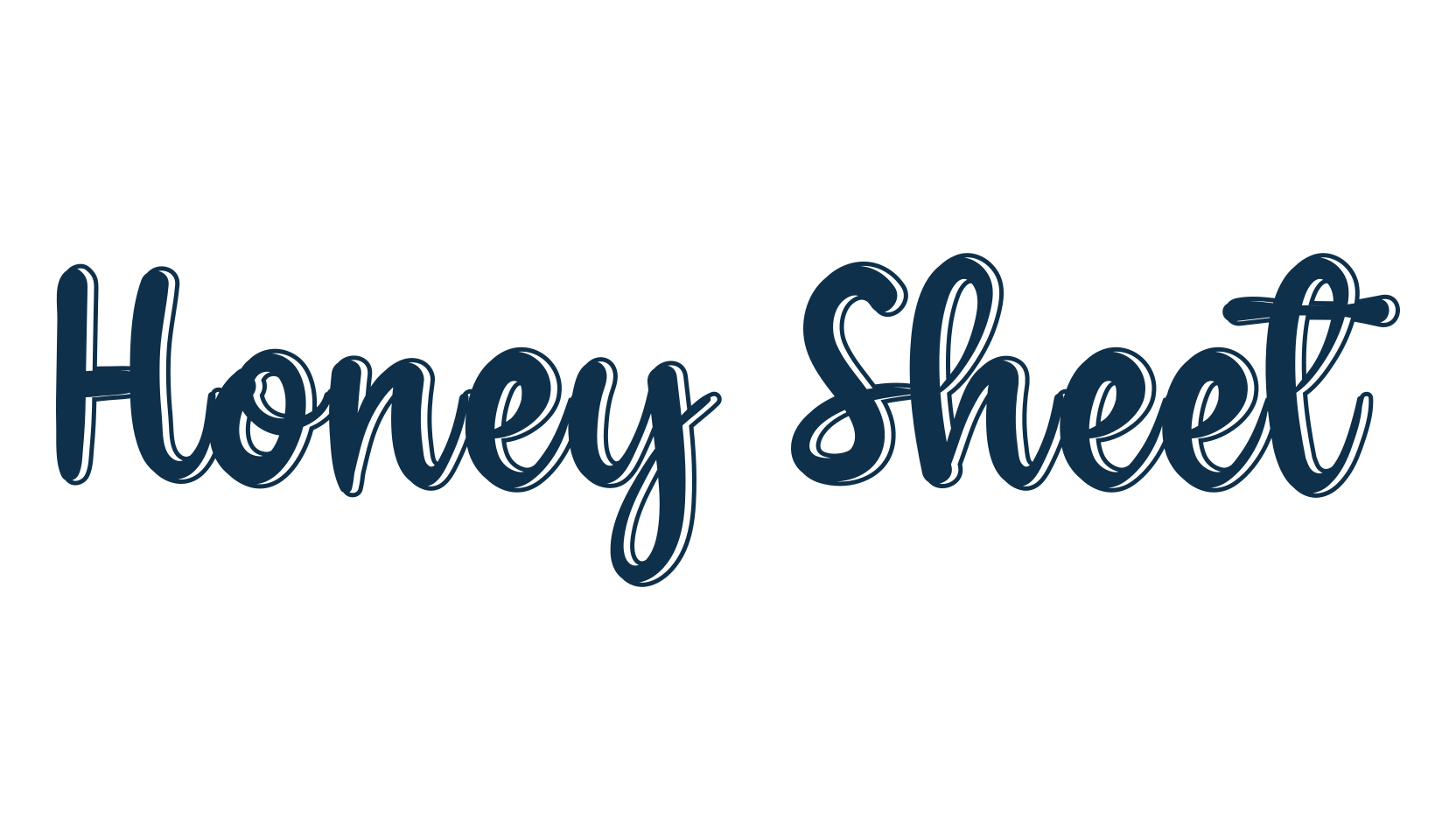 Honey Sheet, fancy various decorative script calligraphy font preview