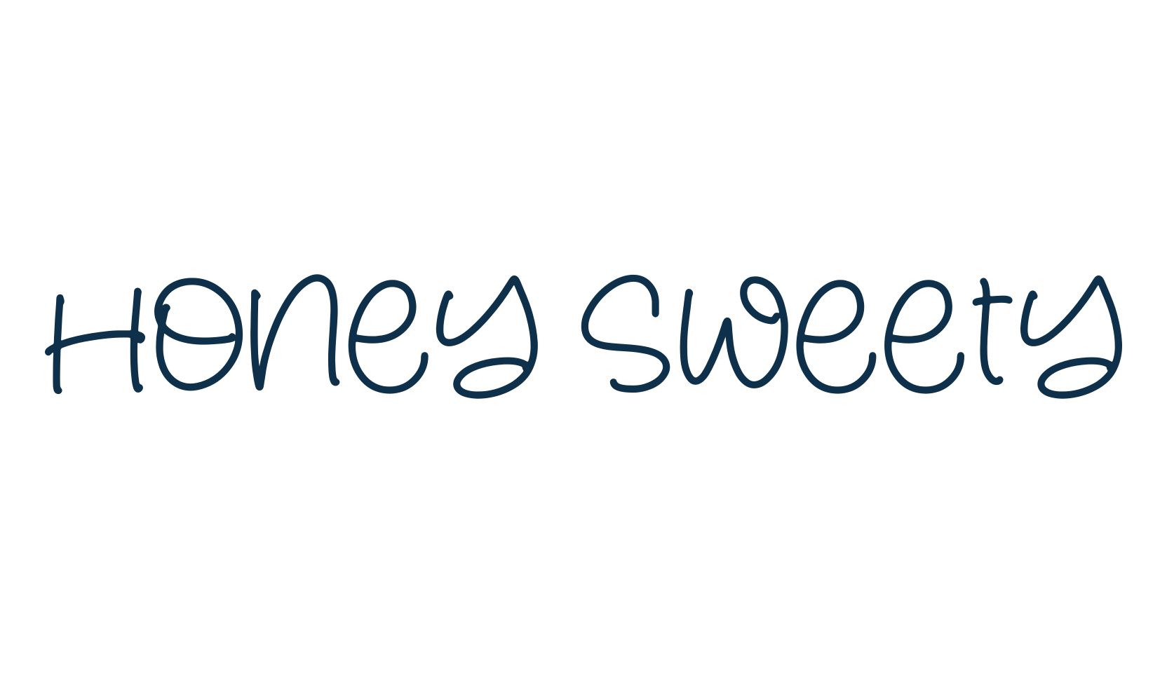 Honey Sweety, handwriting font preview
