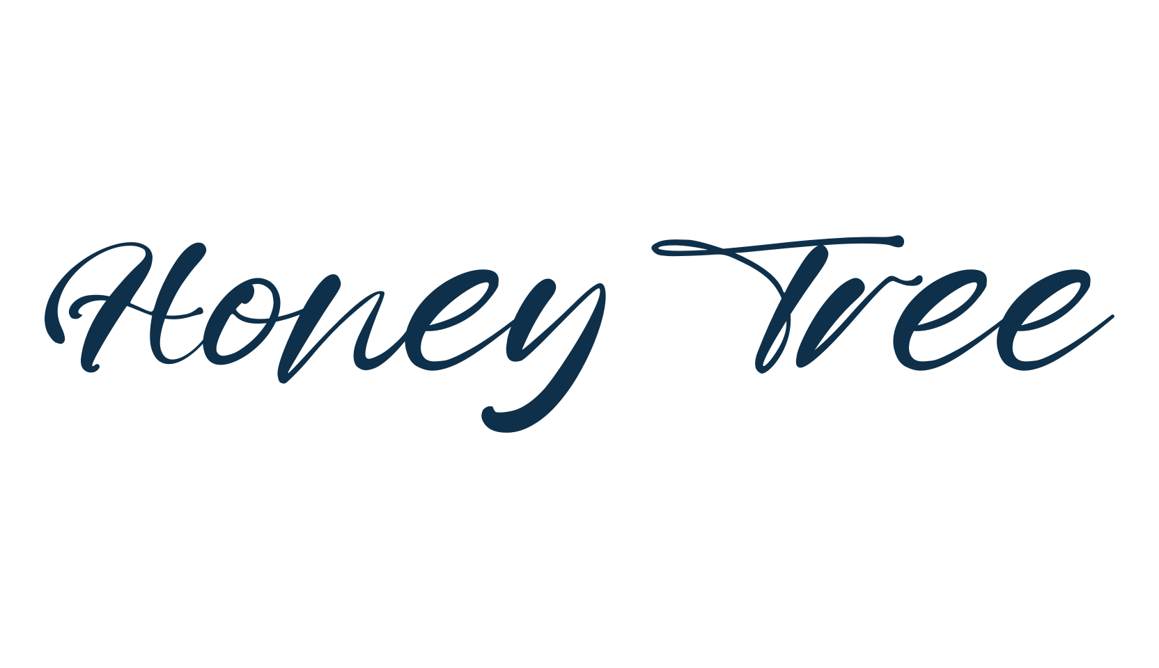 Honey Tree, calligraphy font preview